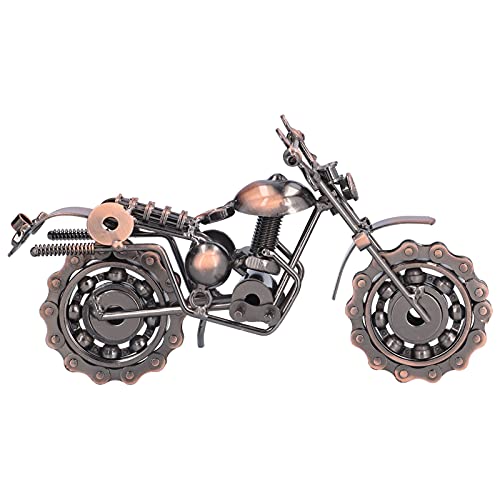 Retro -Eisen -Kunstwerke, Mini -Größe Motorradverzierung für die Dekoration zu Hause, Sammlerstücke, Geschenke, Bronze, Manuelles Schweißen von Srliya