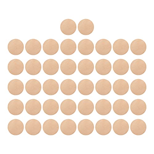 Runde Holzausschnitte Glattes Verschleiß, Bastelmittel für Kreative Projekte, 50 Prozent Unvollendete Kreise mit Verschiedenen Kunstideen, Buchenmaterial, 5 X 5 Cm von Srliya