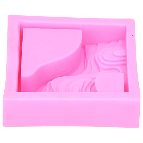 Silikonform, Terrassenförmiger Blumentopf, Bastelform, Form für die Herstellung von Zement-Gips-Seife, Rosa, ca. 13 X 13 Cm von Srliya