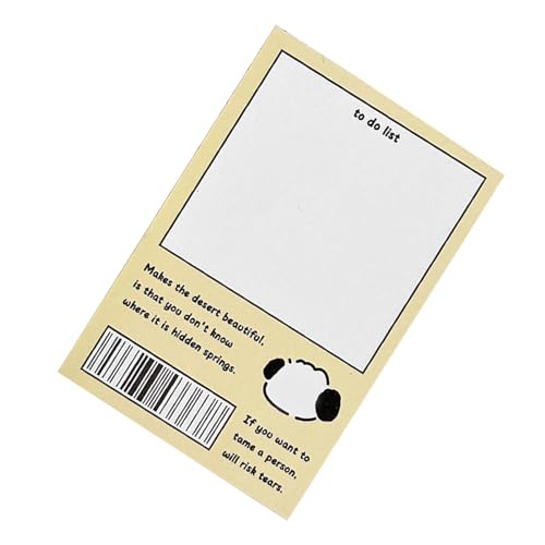 Srliya 100 Seiten Memo -Pads, Niedliche Hundemuster -Notebook -Blätter, Reibungsloses Schreibenserlebnis, Geeignet für Verschiedene Stifte 60 X 90 Mm Größe, Listenschreiben, Lernplan von Srliya