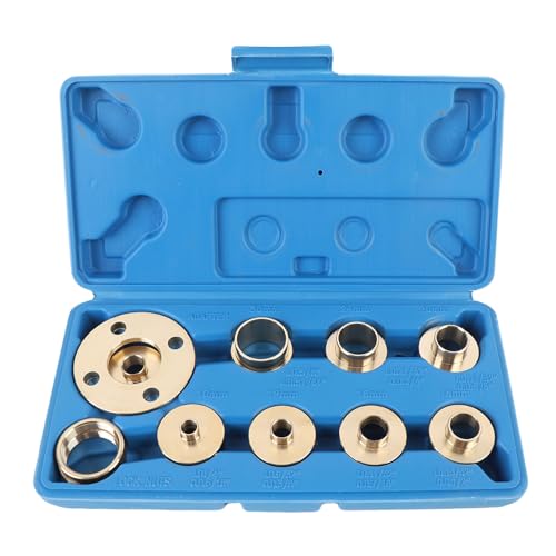 Srliya 11 -teilige Router Guide Kit Messing Effiziente Langlebige Router -Vorlagehandbuch für Holzbearbeitung von Srliya