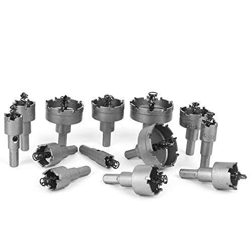 Srliya 13pcs Bohrer Bitlochsäge Set Carbidspitze Zahnrad Cutter Elektrische Werkzeuge Zubehör 16-53 Mm von Srliya
