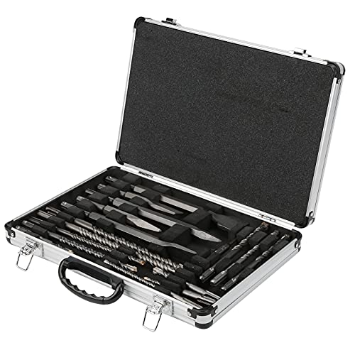 Srliya 17-teiliges Bohrmeißel-Set, Multifunktional, 40cr-Stahl, Bohr- und Schlitzbits für Elektrohämmer von Srliya