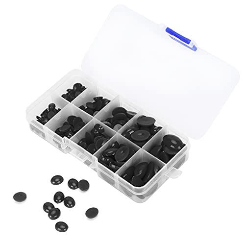 Srliya 180pcs Plastikaugen Nasen, DIY Teddybärenpuppenzubehör, Leicht und Langlebig, für das Nähen von Handwerk und Schmuck, Plastikaugen Nasen für DIY -Puppen (180 Stück in Einer von Srliya