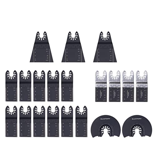 Srliya 20pcs Oszillierende Säe -Klinge Schnellfreisetzung Universal Schneidwerkzeug Set Kit für Holzmetall Srliya 20pcs Oszillierende Säe -Klinge Schnellfreisetzung Universal Schneidwerkzeug Set Kit für Holzmetall von Srliya