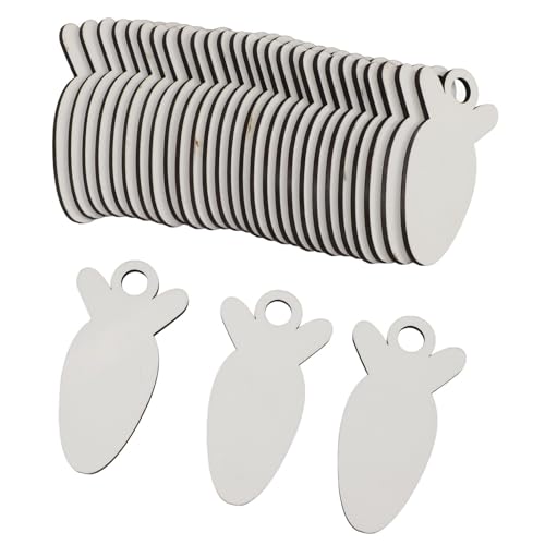 Srliya 30pcs Karotten -Sublimation -Tags Leer, Lebendiger Übertragungseffekt, Schlüsselbundzubehör, Handwerk, Geeignet für 40 Unzen Glasbecher, Dichteplatte, 8,3x4,4 Cm, von Srliya