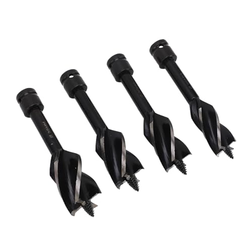 Srliya 4 PCs Holzschnecken Bit Mehrzweck 4 Flötenholz Langweilige Bits Effizienter Auger -Bohrer -Bit für Elektrischen Schraubenschlüssel von Srliya