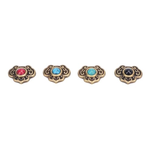 Srliya 4 Set Vintage -Knöpfe Metallische Ornamentskleidung Tasten Langable Zinklegierung, 20 X 15,5 Mm Zartes Elegantes Design, für Handwerksprojekte, Stirnbänder, Schuhe Srliya 4 Set Vintage -Knöpfe Metallische Ornamentskleidung Tasten Langable Zinklegierung, 20 X 15,5 Mm Zartes Elegantes Design, für Handwerksprojekte, Stirnbänder, Schuhe von Srliya