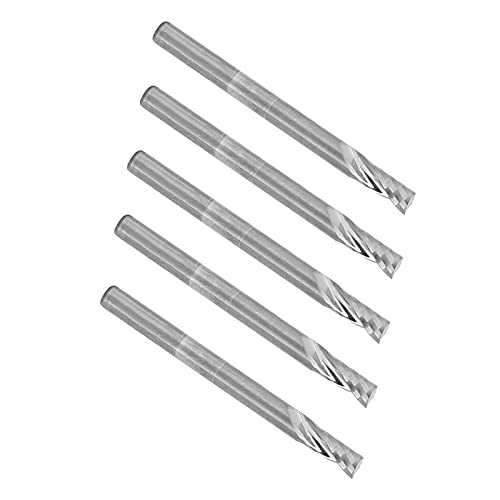 Srliya 5pcs Professionelles Spiralrouter Bit Holzschnitzer -Mahlen Accessoire 3.175 X 8 Mm von Srliya