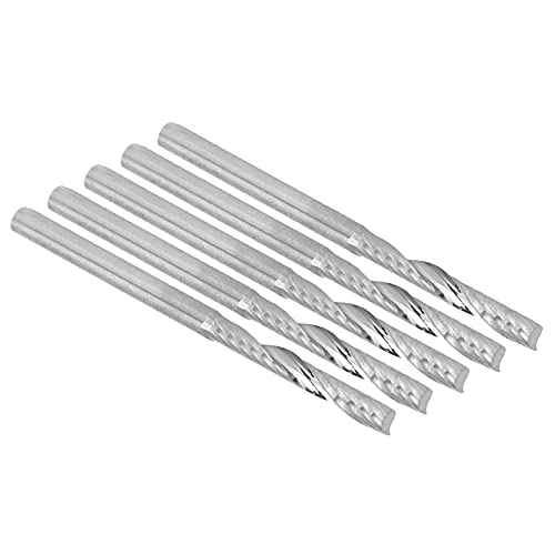 Srliya 5pcs Wolfram -Stahl Router Bit Spiral Milling Cutter Teile für Holzschnitze 3.175 X 22 Mm von Srliya