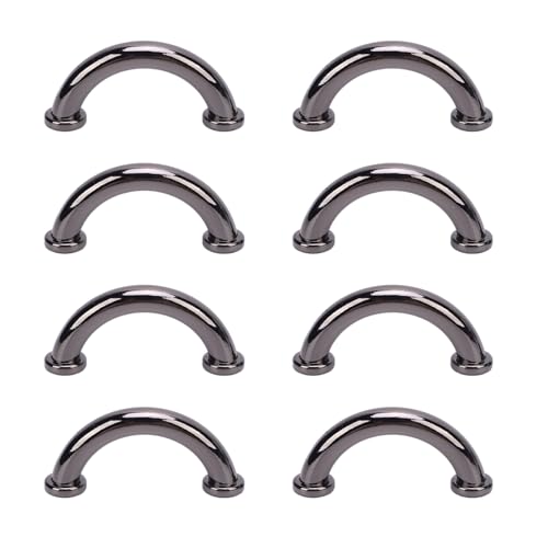 Srliya 8 Sets U Ringstecker Schnalle 25x11x5mm Bogenbrückenschnallen mit 5,5 Mm Gekreuzten Eisenschrauben für Brieftaschen, Halsketten, Handtaschen von Srliya