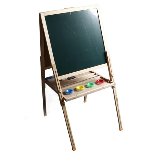 Srliya Doppelseitige Staffelei, Faltbar und Anhebbar, Lösch Bares Magnetisches Reißbrett für Im Alter von 2 Bis 13 Jahren, Plane und Kiefernholz, Whiteboard und Tafel Srliya Doppelseitige Staffelei, Faltbar und Anhebbar, Lösch Bares Magnetisches Reißbrett für Im Alter von 2 Bis 13 Jahren, Plane und Kiefernholz, Whiteboard und Tafel von Srliya