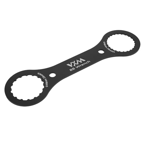 Srliya Fahrrad BB Schlüssel Tretlager Werkzeug 44mm 46mm 16 24 Kerbe BB Installation Remover Tool (Schwarz) von Srliya