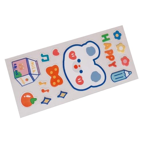 Srliya Flaschenaufkleber Süßer Cartoon PVC Entzückender Lustiger Aufkleber, Langlebiger, Breiter Anwendung für Handbuch, Teetassen, Tassen, Laptops Srliya Flaschenaufkleber Süßer Cartoon PVC Entzückender Lustiger Aufkleber, Langlebiger, Breiter Anwendung für Handbuch, Teetassen, Tassen, Laptops von Srliya