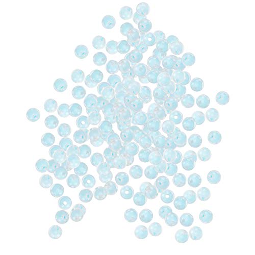 Srliya Harzglänzende Perlen, 500 G 8 Mm Perlen für DIY -handgefertigte Halskette Armbandschmuck mit Kunststoffmaterial, Geeignet für Verschiedene DIY -Handwerksprojekte (Glänzend blau) von Srliya