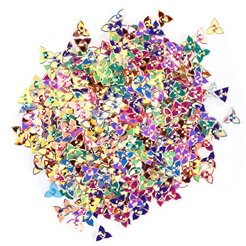 Srliya Konfetti Party Dekoration Glitter -Pailletten, Hochzeitstischdekorationen für DIY -Kunsthandwerk, Urlaub und Geschenkverpackung, Blumförmige (1,5 cm Dreieckblume) von Srliya