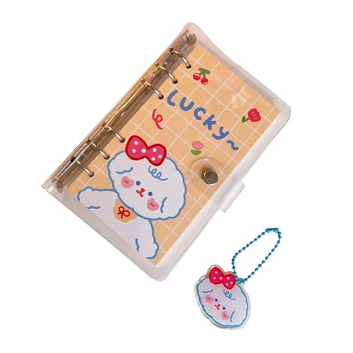 Srliya Notebook Niedliches Design PVC Cover Design für Studenten, Lose Leaf Diary Journal mit Anhänger für Journaling, Ideales für Mädchen von Srliya