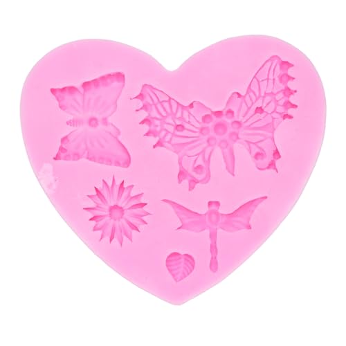 Srliya [Silikon -Fondantformung] Premium, Nicht -Stick, Mehrere Muster für Kuchen, Gummis und Mehr, -40 ℃ Bis +210 ℃, Öfen, Mikrowellen, Geschirrspülmittel, Wiederverwendbar von Srliya