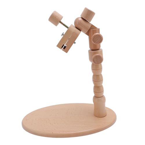 Srliya Stickerei Hoop Ständer Gedrehte Verstellbare Buchenholzholz -Hoop -Hoop -Halter für Kunsthandwerksnähler -Nadelprojekte von Srliya
