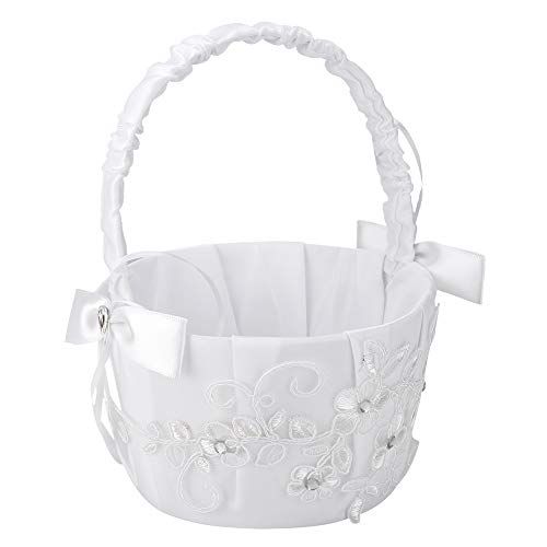 Zeremonie Blumenmädchen Elfenbein Korb 22×18×18 Romantische Hochzeit Blumen Spitze Korb Zeremonie Bankett Dekoration Zeremonie Blumenmädchen Elfenbein Korb 22×18×18 Romantische Hochzeit Blumen Spitze Korb Zeremonie Bankett Dekoration von Srliya