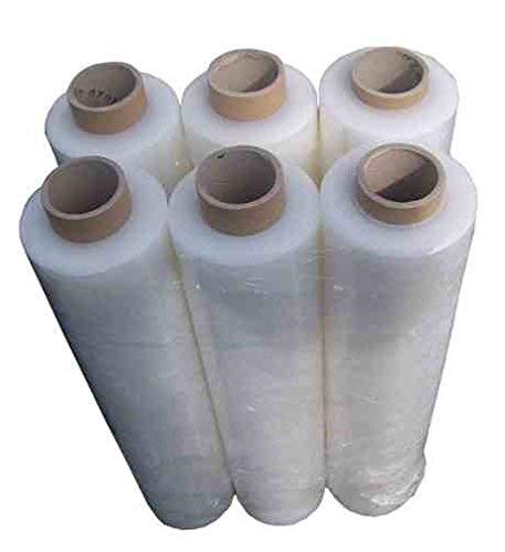 6 Rollen Stretchfolie 500mm x 275m Verpackungsfolie 23µm Wickelfolie transparent 6 Rollen Stretchfolie 500mm x 275m Verpackungsfolie 23µm Wickelfolie transparent von Srm Design