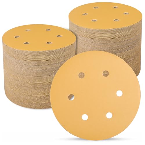 Schleifpapier 150mm Klett 100 Stück, 600 Körnung 6-Zoll 6 Loch Schleifscheiben für Uniflex-Schleifmaschinen und alle Oszillationswerkzeuge Schleifpapier 150mm Klett 100 Stück, 600 Körnung 6-Zoll 6 Loch Schleifscheiben für Uniflex-Schleifmaschinen und alle Oszillationswerkzeuge von Sruhrak