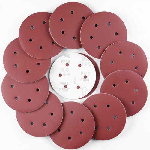 Sruhrak 100 Stück Schleifscheiben 150mm Schleifpapier Klett 800 Körnung 8 Loch Scheiben Set für Bosch Exzenterschleifer Sruhrak 100 Stück Schleifscheiben 150mm Schleifpapier Klett 800 Körnung 8 Loch Scheiben Set für Bosch Exzenterschleifer von Sruhrak