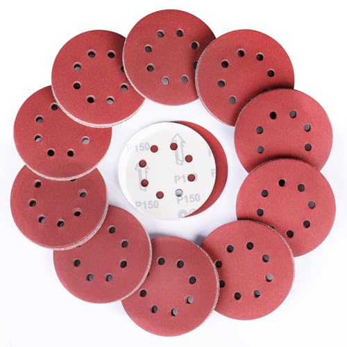 Sruhrak 100 Stück Schleifscheiben 125mm Schleifpapier Klett 8 Loch 150 Körnung Scheiben Set für Bosch Exzenterschleifer Sruhrak 100 Stück Schleifscheiben 125mm Schleifpapier Klett 8 Loch 150 Körnung Scheiben Set für Bosch Exzenterschleifer von Sruhrak