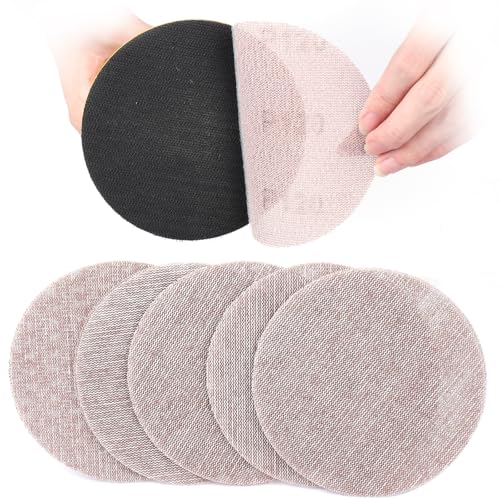Sruhrak 50 Stück 125mm Schleifgitte Klett, 120 Körnung Schleifnetz Effiziente Staubentfernung Schleifpads für Ttrockenbau Wandschleifer Sruhrak 50 Stück 125mm Schleifgitte Klett, 120 Körnung Schleifnetz Effiziente Staubentfernung Schleifpads für Ttrockenbau Wandschleifer von Sruhrak