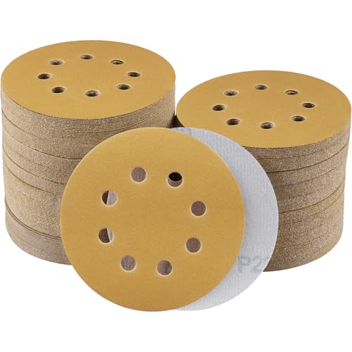 Sruhrak 100 Stück Schleifpapier 125mm Klett, 8 Loch Nylonkleber Schleifscheiben 5 Inch Rund Schleifpapier Schleifteller für Exzenterschleifer(Körnung 220) Sruhrak 100 Stück Schleifpapier 125mm Klett, 8 Loch Nylonkleber Schleifscheiben 5 Inch Rund Schleifpapier Schleifteller für Exzenterschleifer(Körnung 220) von Sruhrak