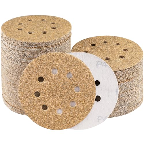 Sruhrak 100 Stück Schleifpapier 125mm Klett, 8 Loch Nylonkleber Schleifscheiben 5 Inch Rund Schleifpapier Schleifteller für Exzenterschleifer(Körnung 40) Sruhrak 100 Stück Schleifpapier 125mm Klett, 8 Loch Nylonkleber Schleifscheiben 5 Inch Rund Schleifpapier Schleifteller für Exzenterschleifer(Körnung 40) von Sruhrak