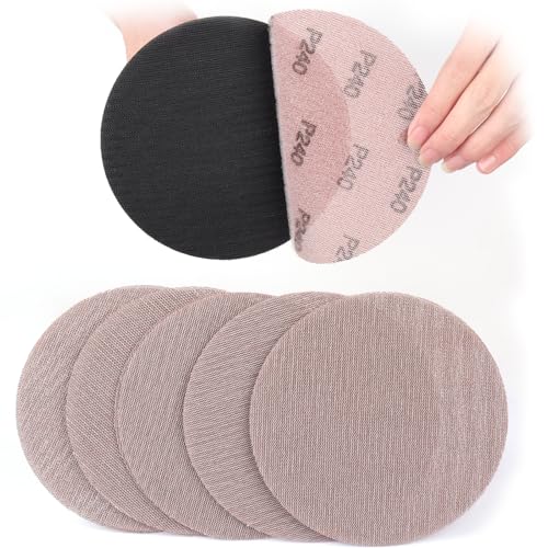 Sruhrak 150mm Schleifpapier Retikulierte Klett, 30 Stück Schleifgitter 240 körnung Schleifscheiben für Trockenbauschleifer Exzenterschleifer Sruhrak 150mm Schleifpapier Retikulierte Klett, 30 Stück Schleifgitter 240 körnung Schleifscheiben für Trockenbauschleifer Exzenterschleifer von Sruhrak