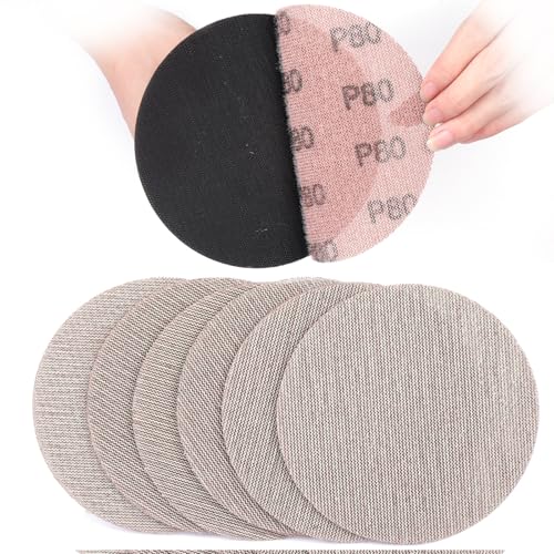 Sruhrak 150mm Schleifpapier Retikulierte Klett, 30 Stück Schleifgitter 80 körnung Schleifscheiben für Trockenbauschleifer Exzenterschleifer Sruhrak 150mm Schleifpapier Retikulierte Klett, 30 Stück Schleifgitter 80 körnung Schleifscheiben für Trockenbauschleifer Exzenterschleifer von Sruhrak
