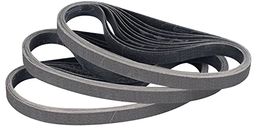 Sruhrak Schleifbänder 10 x 330mm- 30 Stück 120 Grit Siliziumkarbid-Schleifbänder zum Polieren und Entrosten von Metall von Sruhrak