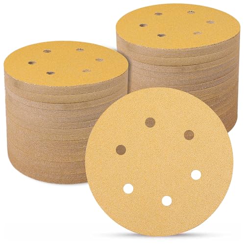 Schleifpapier 150mm Klett 100 Stück, 60 Körnung 6-Zoll 6 Loch Schleifscheiben Schleifscheiben 150mm klett für Uniflex-Schleifmaschinen und alle Oszillationswerkzeuge Schleifpapier 150mm Klett 100 Stück, 60 Körnung 6-Zoll 6 Loch Schleifscheiben Schleifscheiben 150mm klett für Uniflex-Schleifmaschinen und alle Oszillationswerkzeuge von Sruhrak
