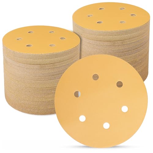 Sruhrak Schleifpapier 150mm Klett 100 Stück, 800 Körnung 6-Zoll 6 Loch Schleifscheiben Schleifscheiben 150mm klett für Uniflex-Schleifmaschinen und alle Oszillationswerkzeuge von Sruhrak