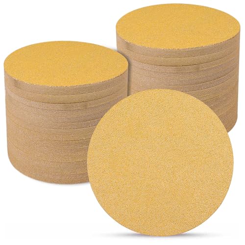 Sruhrak Schleifpapier 150mm Klett 70 Stück, 40 Körnung 6-Zoll Ohne Loch Schleifscheiben Schleifscheiben 150mm klett für Uniflex-Schleifmaschinen und alle Oszillationswerkzeuge von Sruhrak