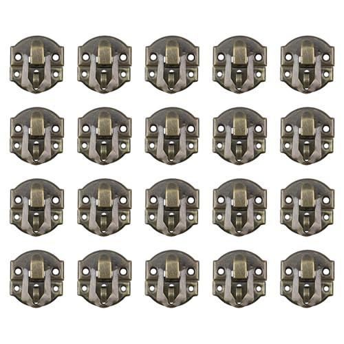 Sscon Antikes Schmuckkästchen mit Schnappverschluss, Retro-Knebelverschluss für Schmuckkästchen, Mautbox – Bronze, 5 Stück von Sscon