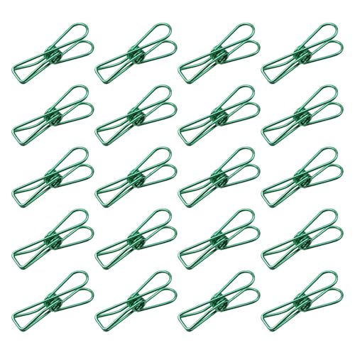 Sscon Büroklammern aus Metalldraht, zum Aufhängen, für Büro, Schule, 33 mm, Grün, 20 Stück Sscon Büroklammern aus Metalldraht, zum Aufhängen, für Büro, Schule, 33 mm, Grün, 20 Stück von Sscon
