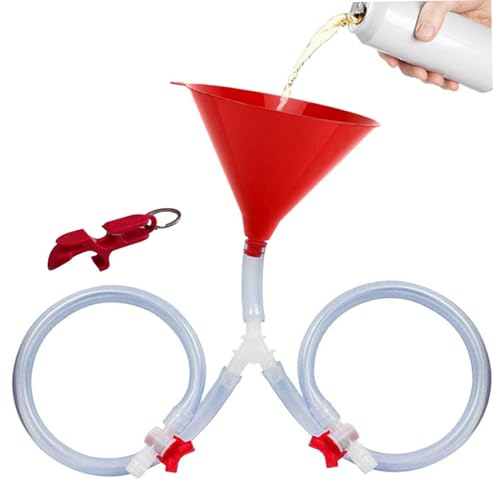 Beer Bong Trichter, durchlaufsicheres Trinktrichter mit Flaschenöffner und 24-Zoll-Schlauch & Versiegelungsventil für Biertrinkspiele, College-Partys, Frühlingsferien, Party, Doppelpfeife Beer Bong Trichter, durchlaufsicheres Trinktrichter mit Flaschenöffner und 24-Zoll-Schlauch & Versiegelungsventil für Biertrinkspiele, College-Partys, Frühlingsferien, Party, Doppelpfeife von Ssguopte