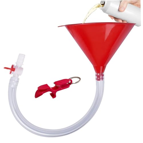 Beer Bong Trichter, lecksicheres Trink Trichter mit Flaschenöffner und 24-Zoll-Schlauch & Versiegelungsventil für Biertrinkspiele, College-Partys, Frühlingsferien, Party, Single Pipe Beer Bong Trichter, lecksicheres Trink Trichter mit Flaschenöffner und 24-Zoll-Schlauch & Versiegelungsventil für Biertrinkspiele, College-Partys, Frühlingsferien, Party, Single Pipe von Ssguopte