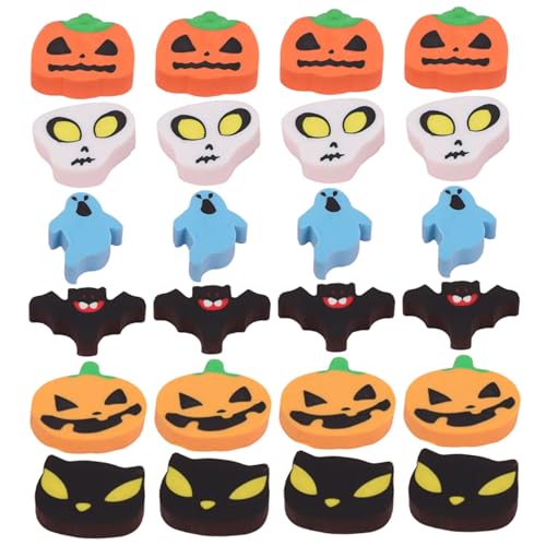 Halloween-Radiergummis, 24 süße Mini-Radiergummis für Kinder, Halloween-Miniaturen für „Süßes oder Saures", als Geschenktütenfüller Halloween-Radiergummis, 24 süße Mini-Radiergummis für Kinder, Halloween-Miniaturen für „Süßes oder Saures", als Geschenktütenfüller von Ssguopte