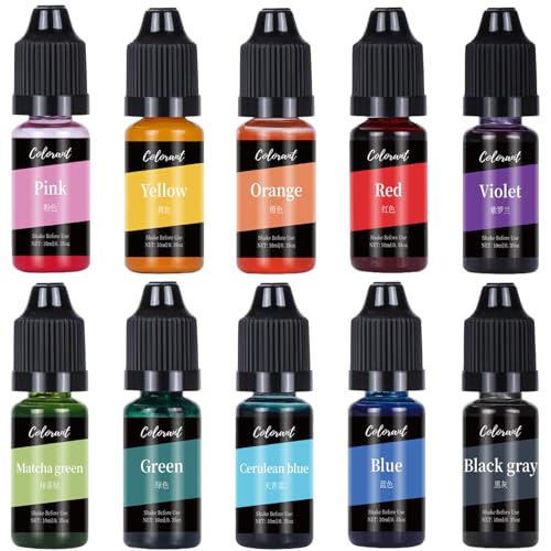 Kerzenfarbstoff 10 Farben 10 ml Flaschenflüssigkeitsölbasis Wachsfarbstoff Kerzenfarbstoff 10 Farben 10 ml Flaschenflüssigkeitsölbasis Wachsfarbstoff von Ssguopte