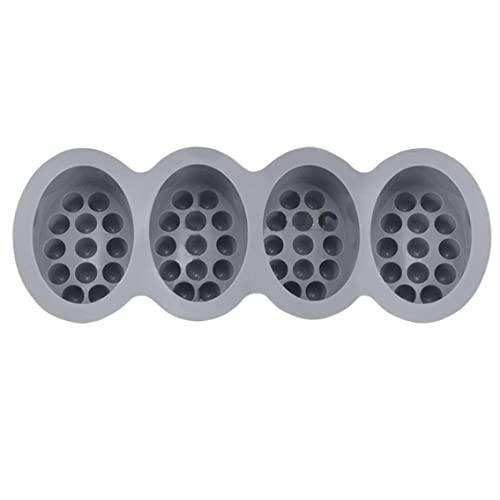 Massage Seifenform Silikon DIY Seifenstange Form 3d Oval Making Tablett 4 Hohlraum für Kerzenkuchen Schokoladenhandwerk Grau Massage Seifenform Silikon DIY Seifenstange Form 3d Oval Making Tablett 4 Hohlraum für Kerzenkuchen Schokoladenhandwerk Grau von Ssguopte