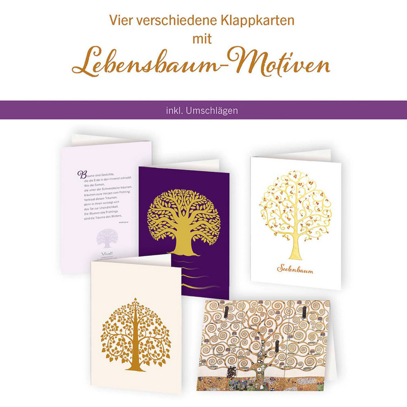 4Er-Set Klappkarten »Lebensbaum« von St. Benno Verlag GmbH
