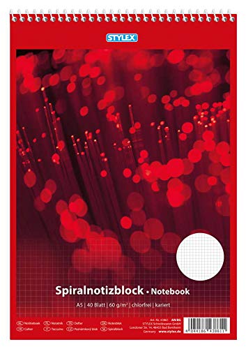 10x Spiral-Notizblock / Schreibblock / DIN A5 / kariert 10x Spiral-Notizblock / Schreibblock / DIN A5 / kariert von St.Schreibwaren