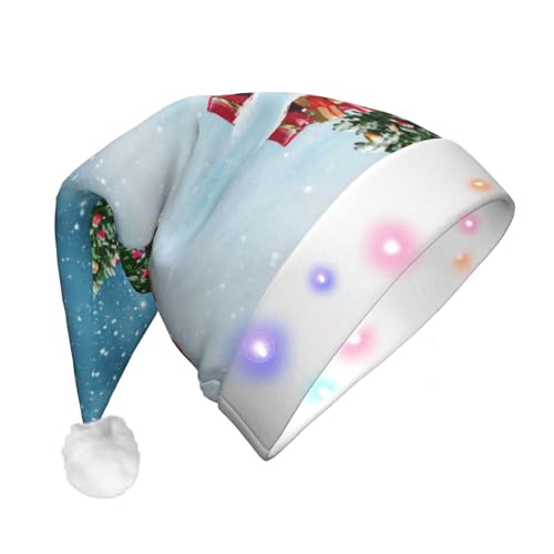 StOlmx Weihnachtsmütze für Erwachsene, lustig, luxuriös, Neujahrs-, Weihnachtsgeschenke, Dekorationen, Weihnachtsbaum und Geschenk von StOlmx