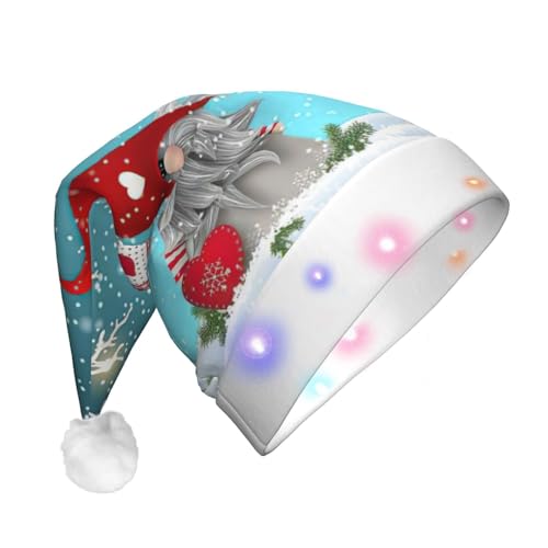 StOlmx Weihnachtsmütze für Erwachsene, lustig, luxuriös, Neujahrs-, Weihnachtsgeschenke, Dekorationen, traditioneller Zwerg von StOlmx
