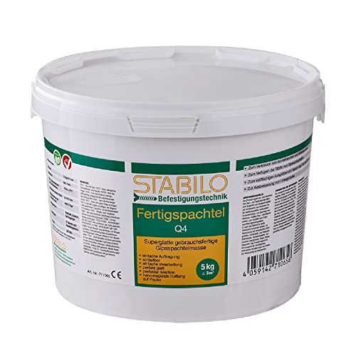 Stabilo Fertigspachtel 5 kg weiß für innen | Spachtelmasse | Fertigspachtelmasse | Fugenspachtel | Glättspachtel | Gipsspachtel von Stabilo Befestigungstechnik