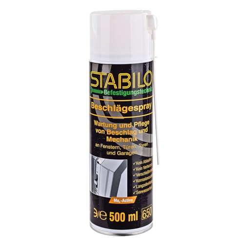 Beschlägespray 500ml | Schmieröl, Schmiermittel für Beschläge, Scharniere, Türen, Fenster, Garagen, Auto, Schlösser usw. Beschlägespray 500ml | Schmieröl, Schmiermittel für Beschläge, Scharniere, Türen, Fenster, Garagen, Auto, Schlösser usw. von Stabilo Befestigungstechnik